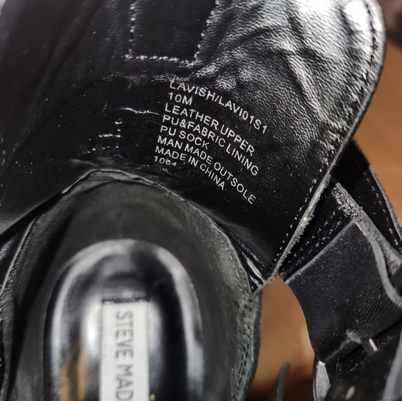 Steve Madden Leather Lavish Buckle Bootie - Picture 2 of 7